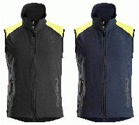 Snickers 8029 FlexiWork Neon Vest Black/Neon Yellow S Colour: Black/Ne S