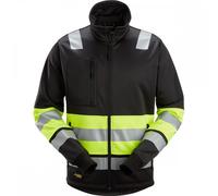 Snickers 8034 High-Vis Class 1 Full Zip Jacket Black/High-Vis Yellow X XS