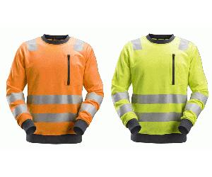 Snickers 8037 AllroundWork, Hi-Vis Sweatshirt CL2/CL3