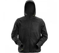 Snickers 8041 FlexiWork, Fleece Hoodie Black 2XL Colour: Black, Chest 2XL