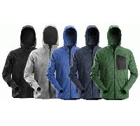 Snickers FlexiWork Fleece Hoodie - True Blue/Black - XXXL
