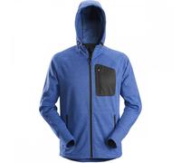 Snickers 8041 FlexiWork, Fleece Hoodie True Blue L Colour: True Blue, L