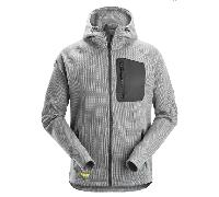 Snickers FlexiWork Fleece Hoodie - Grey/Black - L