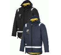 Snickers Rain Jacket, PU - Navy - XS
