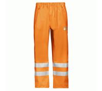 Snickers 8243 High-Vis PU Rain Trousers, Class 2 High Vis Orange - Siz XS