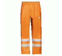 Snickers 8243 High-Vis PU Rain Trousers, Class 2 High Vis Orange - Siz XL