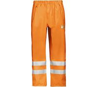 Snickers 82435500005 Size Medium Class 2 "High-Vis" Rain Trousers - Orange