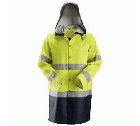 Snickers 8261 ProtecWork, Flame Retardant PU Hi-Vis Rain Jacket, Class 3