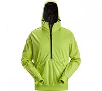 Snickers 8400 FlexiWork Windblocker Stretch Half-Zip Hoodie Lime M Col M