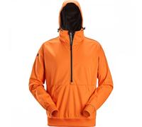Snickers 8400 FlexiWork Windblocker Stretch Half-Zip Hoodie Warm Orang 2XL