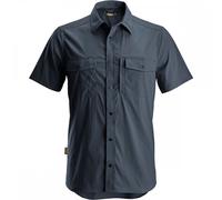 Snickers 8520 LiteWork Wicking Short Sleeve Shirt Navy XL Colour: Navy XL