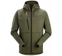 Snickers 9420 Thrm Body Map Fleece Full Zip Hood Khaki Green M Colour M