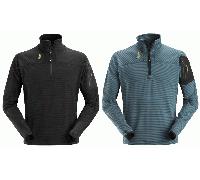 Snickers 9435 Body Mapping 1/2 Zip Micro Fleece Pullover Black - Size 2XL