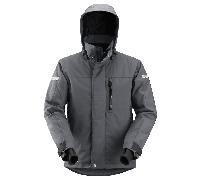 Snickers AllroundWork Waterproof 37.5® Insulated Jacket - Steel Grey/Black - M