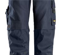 Snickers AllroundWork Canvas+ Stretch Work Trousers+ - Navy/Navy - 48