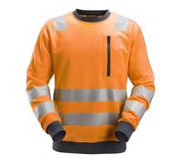 Snickers AllroundWork Hi-Vis Sweatshirt, Kl. 2/3, EN 20471 High-Vis Orange