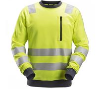 Snickers High-Vis Class 2/3 Sweatshirt - High Vis Yellow - XS