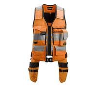 Snickers Allroundwork High Visibility Tool Vest CL1 Orange/Black L