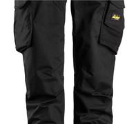 Snickers AllroundWork Women's Stretch Trousers without Knee Pockets - Black/Black - 18