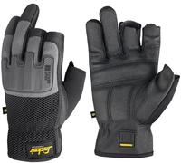 Snickers Arbeitshandschuhe Power Open Handschuhe Schwarz/Steingrau