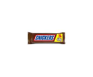 Snickers Caramel, Nougat, Peanuts & Milk Chocolate Snack Bar 48g (Case of 48, 48 x 48g)