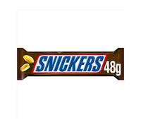 Snickers Caramel, Nougat, Peanuts & Milk Chocolate Snack Bar 48g x 48 Bars