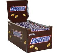 Snickers Caramel Peanut Chocolate Bars 50g - Pack of 24 (1 Box) | Delicious Chocolate, Caramel & Peanuts | Ideal Snack for Energy & Indulgence