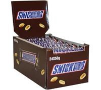 Snickers Caramel Peanut Chocolate Bars 50g - Pack of 24 (1 Box) | Delicious Chocolate, Caramel & Peanuts | Ideal Snack for Energy & Indulgence