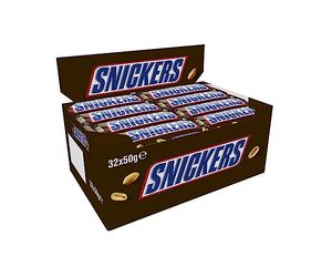 SNICKERS Chocolate Bar Single Pack 32 x 50g (1600g)