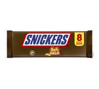 Snickers Chocolate Bars 8 Pack Chocolate Multipack, Milk Chocolate with Roasted