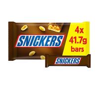 Snickers Chocolate Bars Multipack - Caramel, Peanuts & Milk Chocolate - 4 x 41.7g