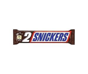 SNICKERS Chocolate Bars, Chocolate, Peanut & Caramel, 24 Double Bars in a Pack, 2 Pack 24 x 80 g