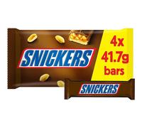 Snickers Chocolate Bars Multipack Caramel Peanuts Milk Chocolate 4 x 417g Ideal for Gift Snacks or Hamper