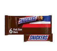 Snickers, Chocolate Candy Bar Singles, 11.16 Oz (Pack of 6)