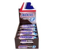 Snickers Chocolate Protein Bar 18 x 47gram - More Protein Less Sugar - High Protein Bar with a Caramel Layer and Peanuts Coated in Milk Chocolate