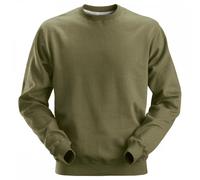 Snickers Classic Sweatshirt Khaki Green XL Colour: Khaki Green, Size: XL