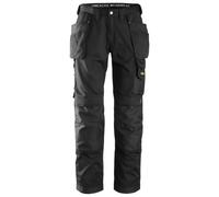 Snickers CoolTwill Handwerker Arbeitshose m. Holstertaschen, EN 14404 Schwarz