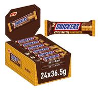 Snickers Creamy Peanut Butter Chocolate Bars 24 x 36.5g Bars