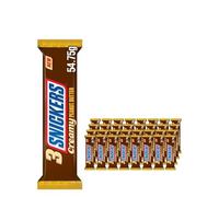 Snickers Creamy Peanut Butter Trio Chocolate Bar Multipack, 32 x 54.75 g