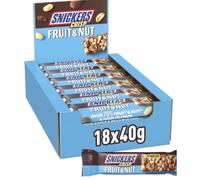 Snickers Fruit & Nut Milk Chocolate Snack Bars 18 x 40g Case