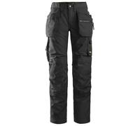 Snickers Damen AllroundWork Stretch Arbeitshose m. Holstertaschen, EN 14404 Schw