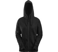 Snickers Damen Arbeitspullover AllroundWork, Damenhoodie mit Reißverschluss Schw