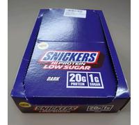 Snickers - HI Protein Bars | Low Sugar Bars, Only 1g of Sugar per bar, Dark Chocolate, 12 x 57g Pack, 20g Protein