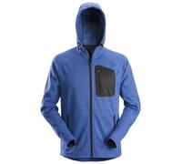 Snickers FlexiWork Fleece Arbeitshoodie Blau-Schwarz