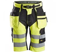 Snickers FlexiWork, High-Vis Shorts+ Holster Pockets Class 1 High Visi 44"