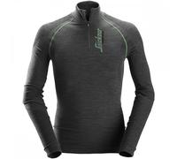 Snickers FlexiWork Seamless Wool LS HZ Shirt Anthracite Melange Size: 2XL