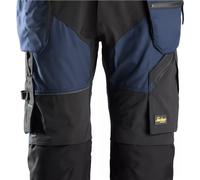 Snickers FlexiWork Work Pirate Trousers+ Holster Pockets - Navy/Black - 46