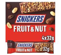 Snickers Fruit & Nut Milk Chocolate Snack Bars Multipack 4 x 32g
