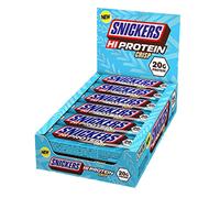 SNICKERS HI PROTEIN CRISP 12 x 55G BARS BOX CHOCOLATE CARAMEL PEANUTS BB 29/8/26