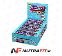 SNICKERS HI PROTEIN CRISP BARS chocolate caramel peanuts snack box BB 4/26